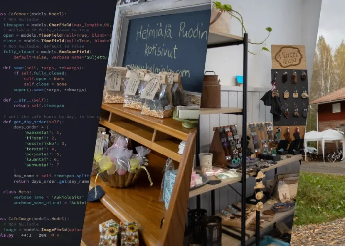 Images from helmiala with code on the left side